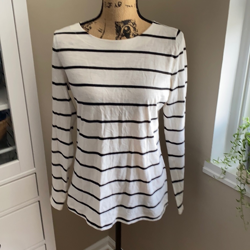 LOFT stripe long sleeve shirt